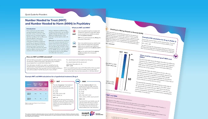 Number Needed to Treat (NNT) and Number Needed to Harm (NNH) in Psychiatry